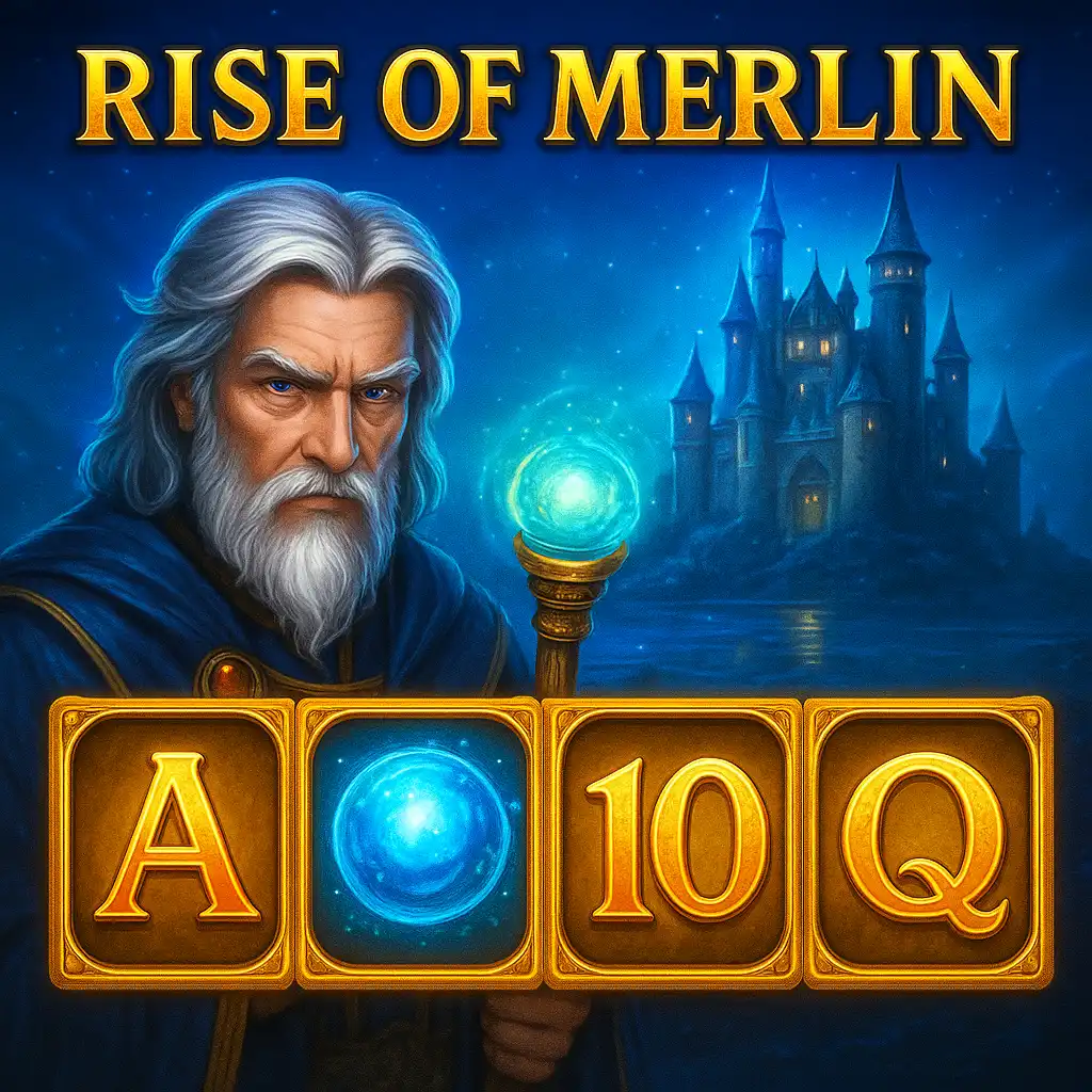 Rise of Merlin slot artwork
